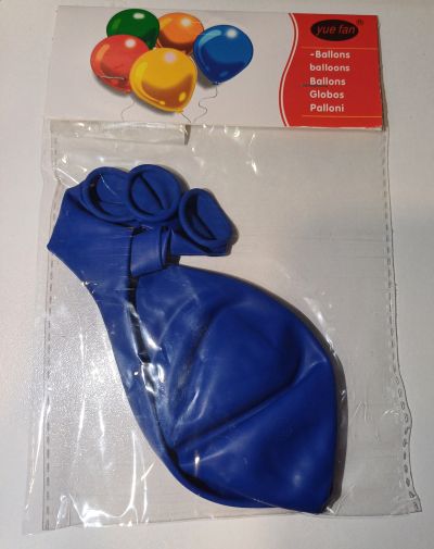 Балони латекс пастел 18" - 3 бр., сини,  D-598-BL