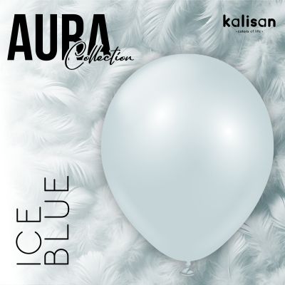 Големи кръгли балони Kalisan 18" Aura Ice Blue 25бр.,