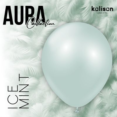 Големи кръгли балони Kalisan 18" Aura Ice Mint 25бр.,