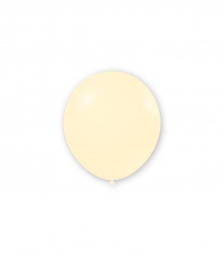 Малки кръгли балони пастел ROCCA - Слонова кост / Ivory, 13см, 100бр., А50 37