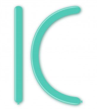 Балони за моделиране ROCCA, размер 4х120см, аквамарин, 100бр. D4 51