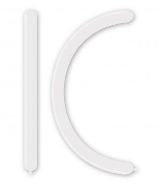 Балони за моделиране ROCCA, размер 4х120см, бяло, 100бр. D4 10