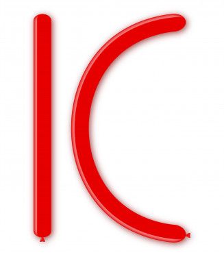 Балони за моделиране ROCCA, размер 4х120см, червено, 100бр. D4 28