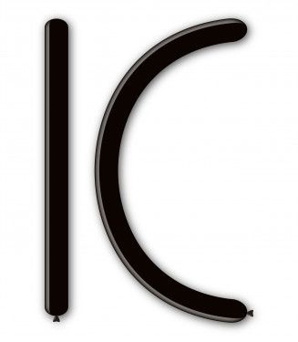 Балони за моделиране ROCCA, размер 4х120см, черно, 100бр. D4 15