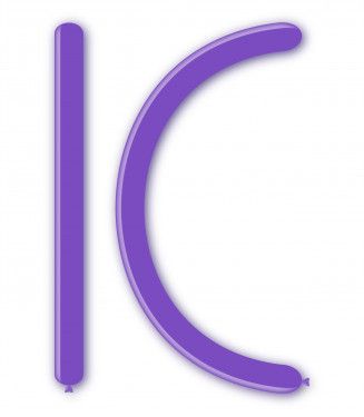 Балони за моделиране ROCCA, размер 4х120см, лавандула, 100бр. D4 49