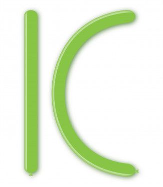 Балони за моделиране ROCCA, размер 4х120см, светло зелено, 100бр. D4 18