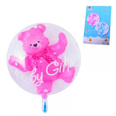 Балон с мече 2 в 1 /розов/