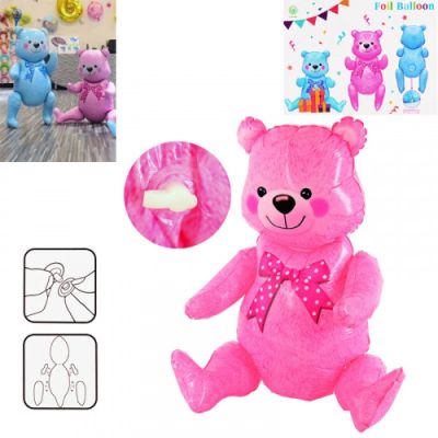 Балон с Мече, с подвижни крачета /розов/