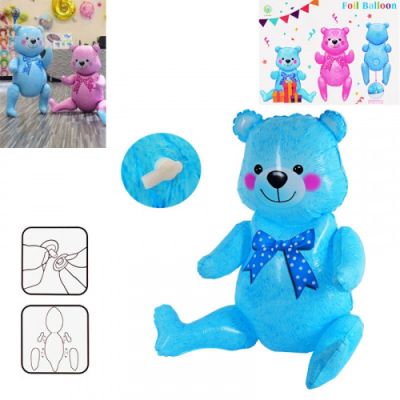 Балон с Мече, с подвижни крачета /син/