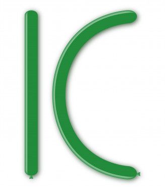 Балони за моделиране ROCCA, размер 4х120см, цвят тъмно зелен, 100бр., D4 13