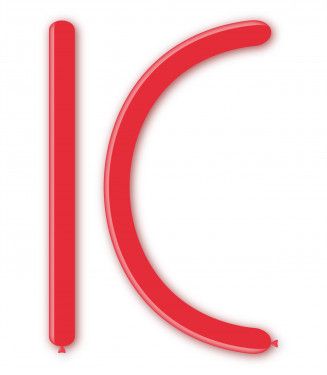 Балони за моделиране ROCCA, размер 4х120см, цвят червен, 100бр., D4 19