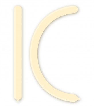 Балони за моделиране ROCCA, размер 4х120см, цвят слонова кост, 100бр., D4 37