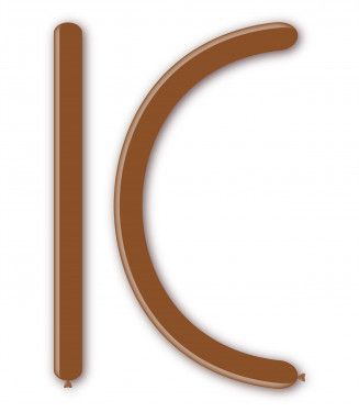 Балони за моделиране ROCCA, размер 4х120см, цвят мока, 100бр., D4 83