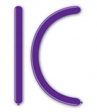 Балони за моделиране ROCCA, размер 4х120см, цвят лилав, виолетов, 100бр., D4 84