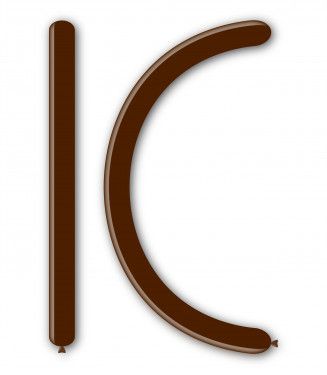 Балони за моделиране ROCCA, размер 4х120см, цвят кафяв, 100бр., D4 31