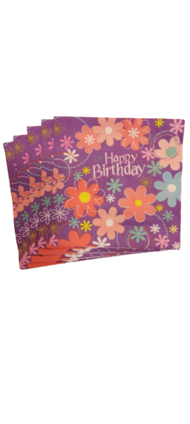 Салфетки ЧРД  с цветя