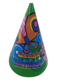 Парти шапки Рожден ден, 16см, 10броя