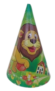 Парти шапки Джунгла, 16см, 50 броя