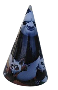 Парти шапки Кунг-фу панда 20см, 10 броя