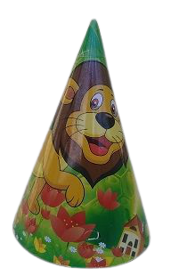 Парти шапки Джунгла 20см, 10 броя