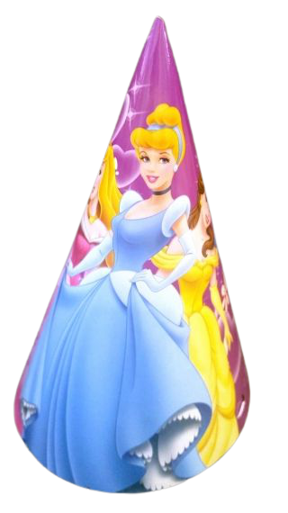 Парти шапки Принцеси 3,16см, 10 броя