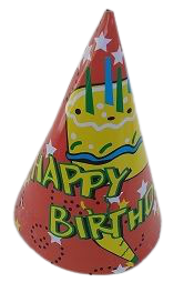 Парти шапки Рожден ден, 16см, 50бр