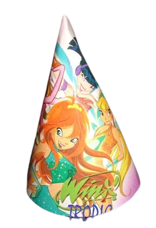 Парти шапки Уинкс, 16см - 50 броя