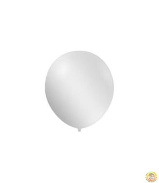 Малки кръгли балони металик ROCCA - Бял металик / Metal White, 13см, 100бр., AM50 62