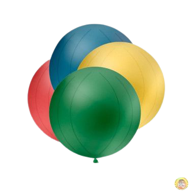 Балони металик ROCCA - Микс цветове, 38см, 50 бр., GM150 микс