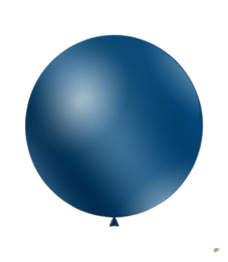 Балони металик ROCCA - Тъмносин металик / Metal Navy Blue, 38см, 50 бр., GM150 54