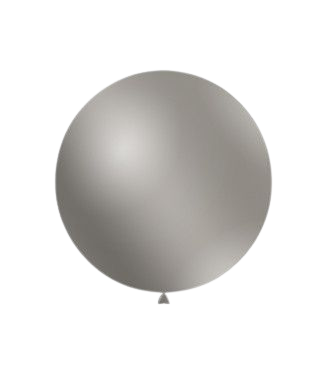 Балон металик ROCCA - Сребро металик / Metal Silver, 38см, 1 бр., GM150 68