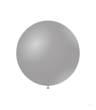 Балон пастел ROCCA - Сиво / Grey, 38см, 1 бр., G150 17