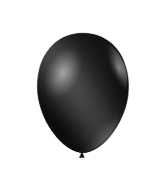 Балони металик ROCCA - Черен металик / Metal Black, 30см, 100 бр., GM110 79