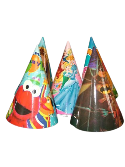 Парти шапки микс, 20см, 10броя