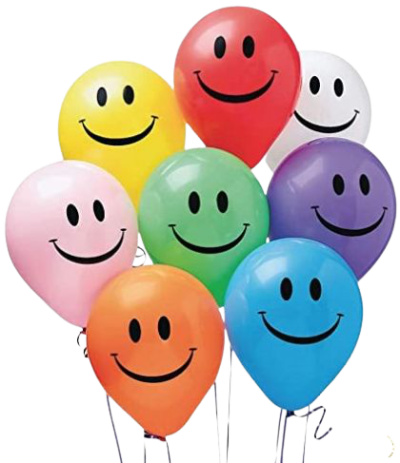 Балони Усмивка, 30см, 100бр., микс цветове