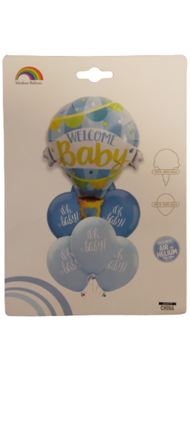 Комплект балони фолио и латекс синьо Baby /7 броя/
