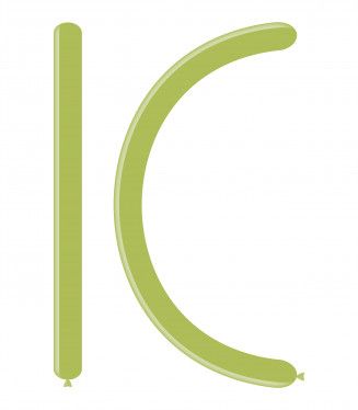 Балони за моделиране ROCCA, размер 4х120см, цвят маслинено зелено, 100бр., D4 98