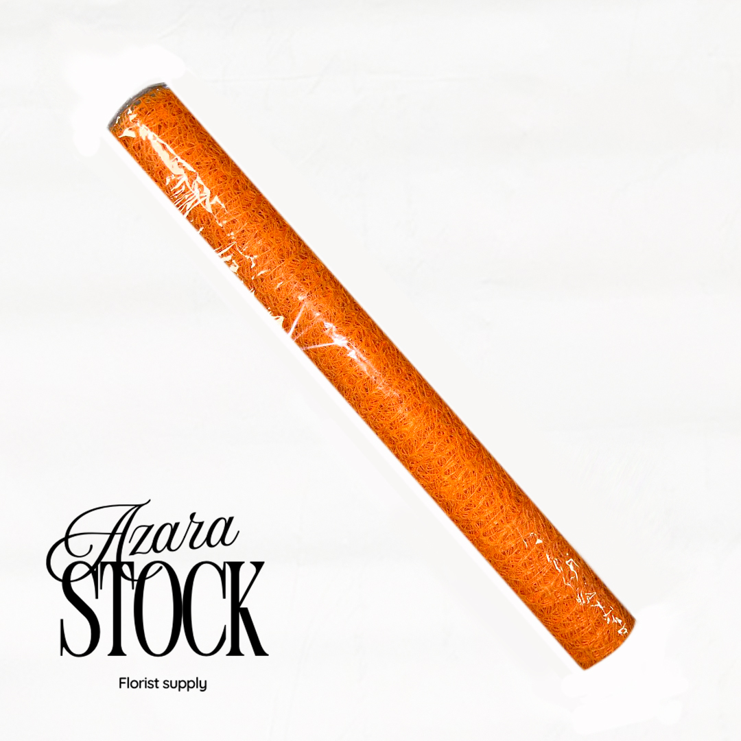 Дантела оранжево