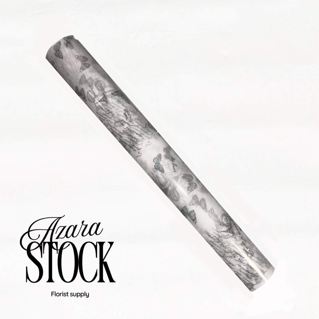 Текстил пеперуди синьо