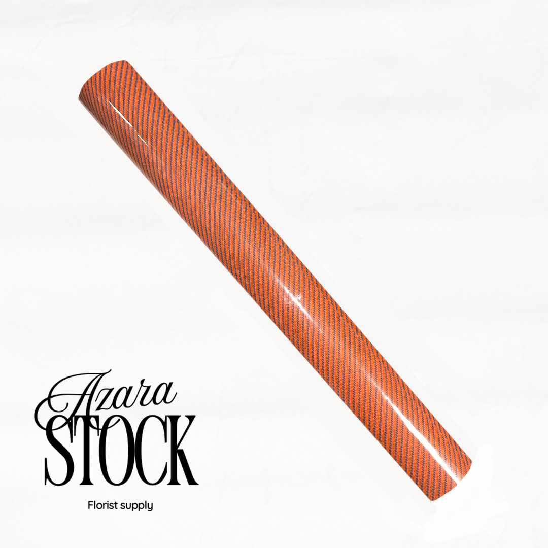 Текстил райе оранжево