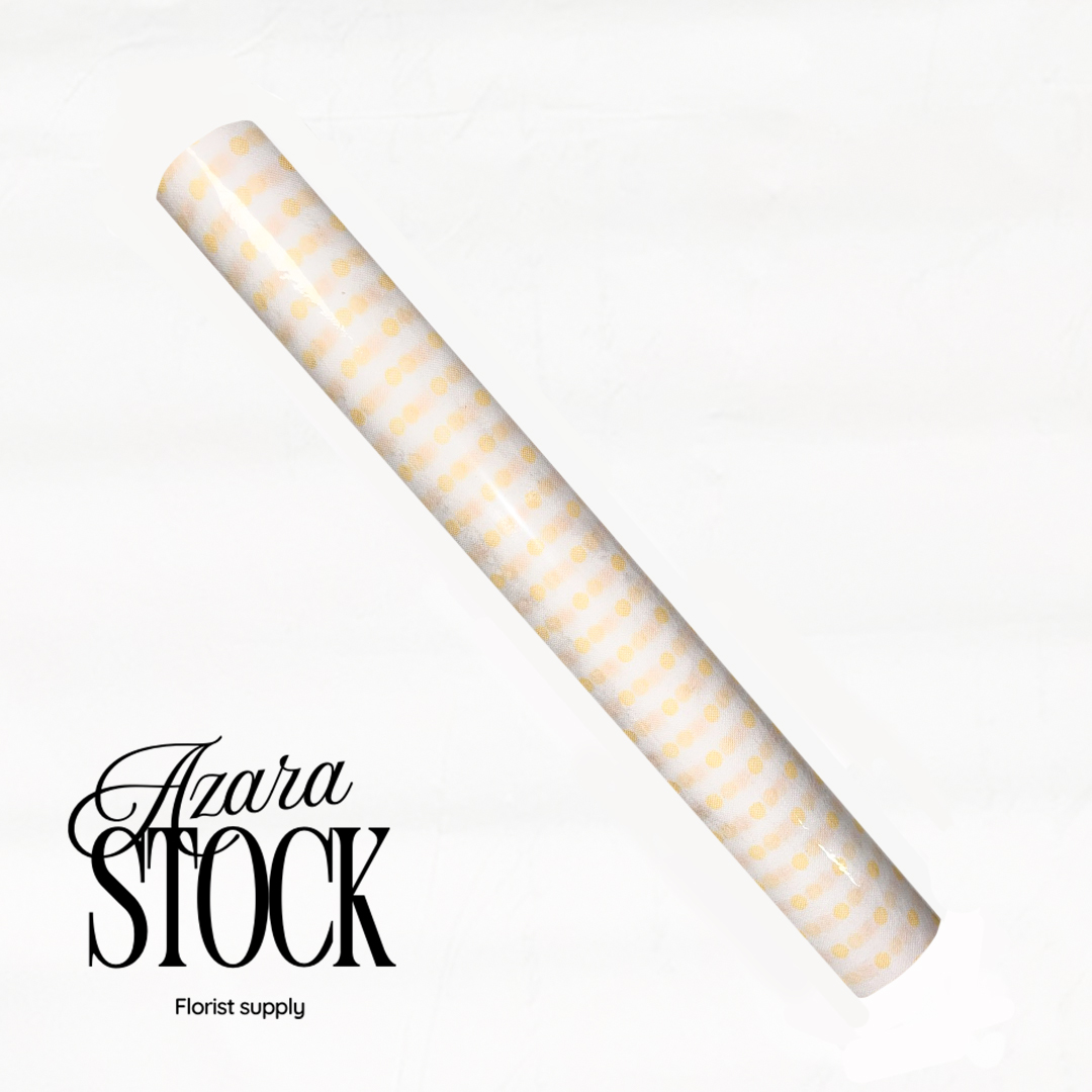 Текстил жълти точки