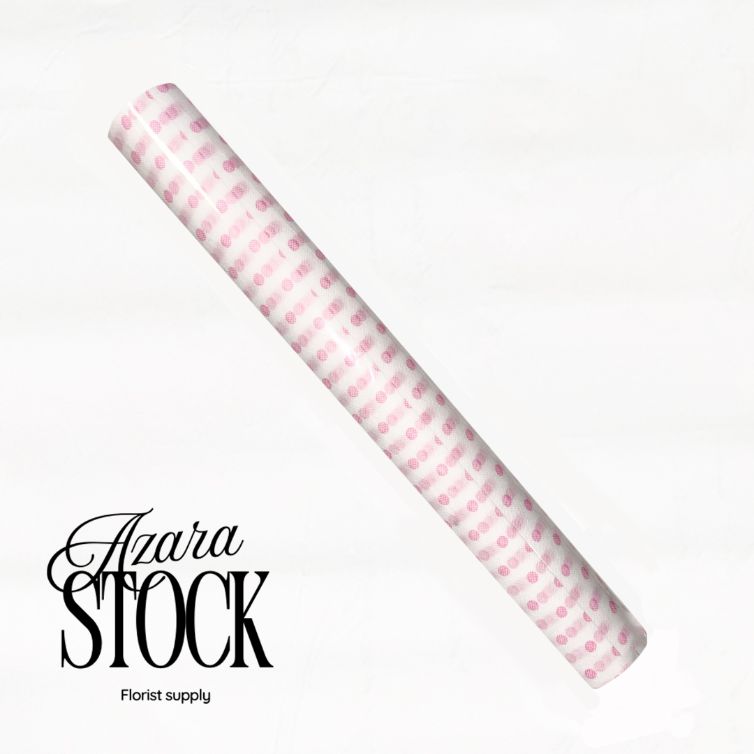 Текстил розови точки