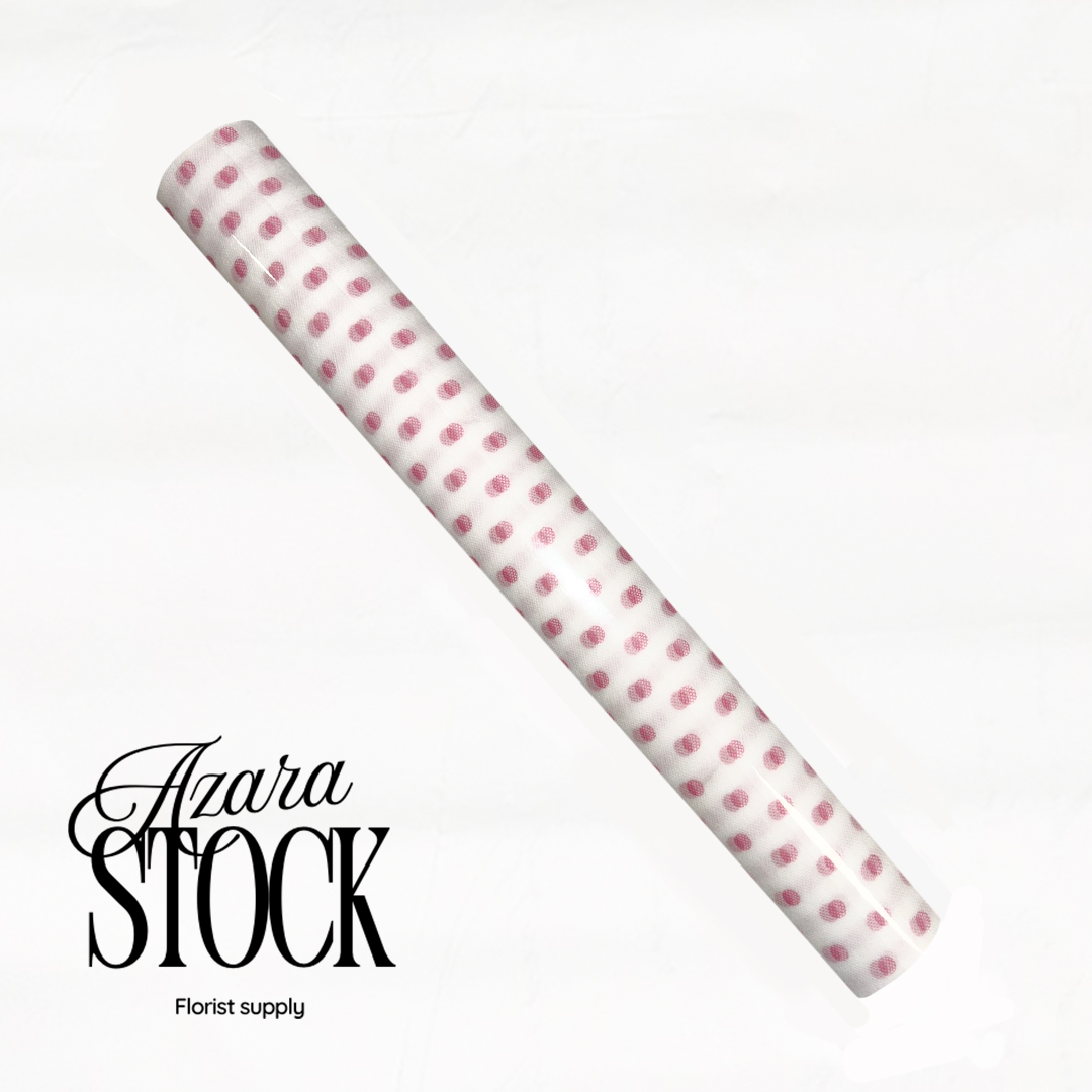 Текстил червени точки