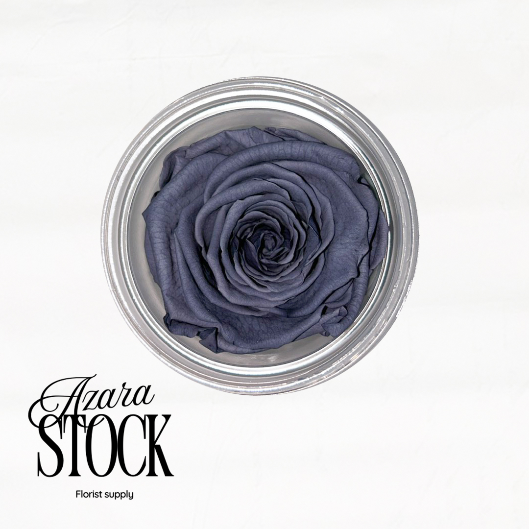 Вечна роза сиво-лилаво